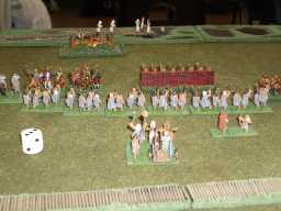 15mm Persians against European Bronze Age Barbarians. Click for more photos.